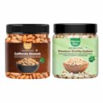 MarwarBites Dry Fruit Combo – Cashew and Almond (500g Each) | Natural Dry Fruit Pack | Combo pack