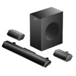 boAt Aavante Bar Prime B300 with Subwoofer and Dual Rear Speakers, 300W RMS Output, 5.1 Channel, Multi-Connectivity, EQ Modes, & BT v5.3 Soundbar with Powerful Signature Sound (Charcoal Black)
