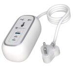 Portronics 67W Volt 65 Pro High Speed Smart Desktop Charger, 1M Copper Cable, 2 x Type C PD Port, 1 x USB Mach Port,2 x AC Power Socket, Compatible with Laptop,Smartphones,iPhones,Tablet(White)