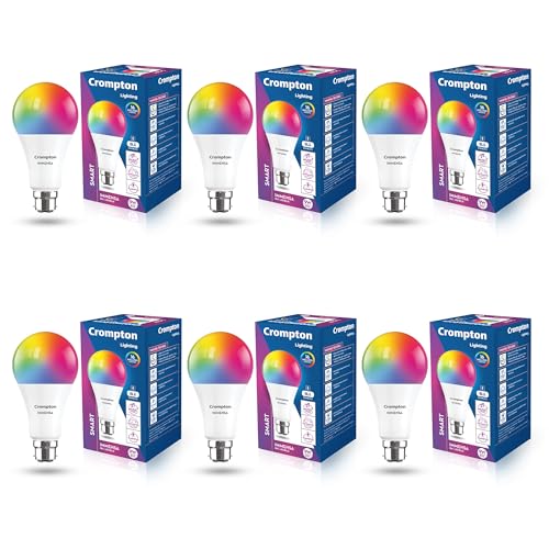 Crompton Immensa 9W Bluetooth Enabled Smart Bulb B22 | Bluetooth connectivity only | 16 million Colours |White Tunable & Dimmable |App-Control | Music Sync| Perfect light for all occasions|Pack of 1
