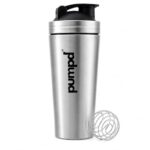 PUMPD Stainless Steel Gym Shaker 750 ml Silver Protein Shaker Leakproof With Blender Ball