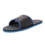 PUMA | Stellar V6 Men’s Slides | Black-Limoges-High Risk Red | 6UK