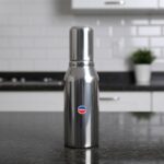 TOSAA Stainless Steel Oil can, Easy Flow Stainless Steel Oil Dispenser Bottle with Cap | Air-Tight Spill-Proof (350 ML)