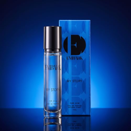 EMBARK My Story for Him, Perfume for Men – 15ml | Travel Friendly Pack | Premium Eau de Parfum | Aquatic and Citrus Fragrance,Liquid