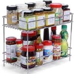 12FOR COLLECTION Stainless Steel 2 Tier Countertop Kitchen Rack|Pantry Storage Organizer | Multipurpose Storage Organizer | Kitchen Racks | Kitchen Organizer | Kitchen Accessories Rack, Tiered Shelf