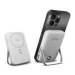 pTron Dynamo Elite Magnetic Wireless 10000mAh Fast Charging Power Bank, 15W MagSafe Compatible, 22.5W Output, Compatible w/iPhone 12 & Above, Android & Other Qi Enabled Devices, Type-C Input (White)