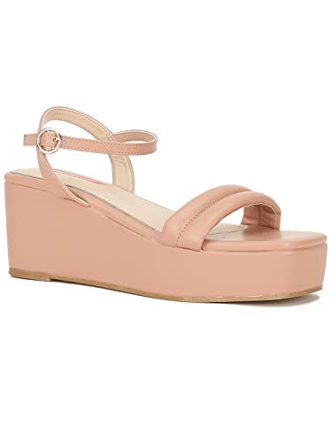 Bata Women Cassie Wedge Heels, Pink, UK 7, (7615549)