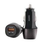AGARO Pulse Car Charger, Dual Port with 51W Fast Car Charger with Dual Output (33W Pd Type C Port + 18W USB A Port), Fast Charging, for Smartphones, iPhones, Tablets, Earbuds & More – Black