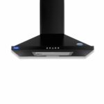 Glen Hood Aqua 60cm Pyramid Shape Kitchen Chimney | 1000 m³/hr Suction | Baffle Filter | Push Button Control | LED Light | Angular Design | 1 Year Comprehensive Warranty & 5 Year on Motor| Black