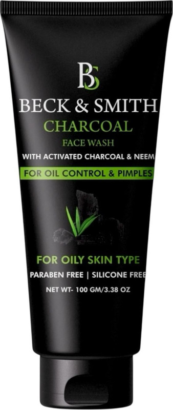 BECK AND SMITH charcoal neem deep cleansing anti bacterial oil control tan removal men women Face Wash(100 g)