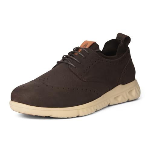 Hush Puppies Kellar Nubuck Laceup, Men’s Brown Formal Derby Shoes Size- UK- 6