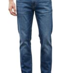 Louis Philippe Men’s Slim Jeans (LRDNCSLP573330_Navy, Mid Rise