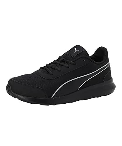 Puma mens Dazzler Black-Silver Running Shoe – 8 UK (39178201)