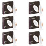 Bajaj Polycarbonate Ivora Compact Downlight 3-in-1 Colour | 5W LED Downlight | for Smaller Spaces | Long Life of 25000 Hours (Multi Colour, Pack of 6)