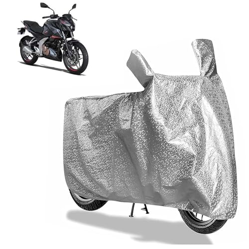 Sulfar Bike Cover for Bajaj Pulsar F250 (2026 Relaunch) (Sports Semi-Faired) | Waterproof, Dustproof & UV Protected | All Weather Two Wheeler Cover (Silver) New 2026 Variants
