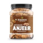 Kaushii Naturals Afghani Anjeer 500gm (Dried Figs) | Premium Quality Soft & Sweet Anjeer | Rich in Fiber & Calcium | Healthy Dry Fruits Snack | 100% Natural & Fresh (500gm)
