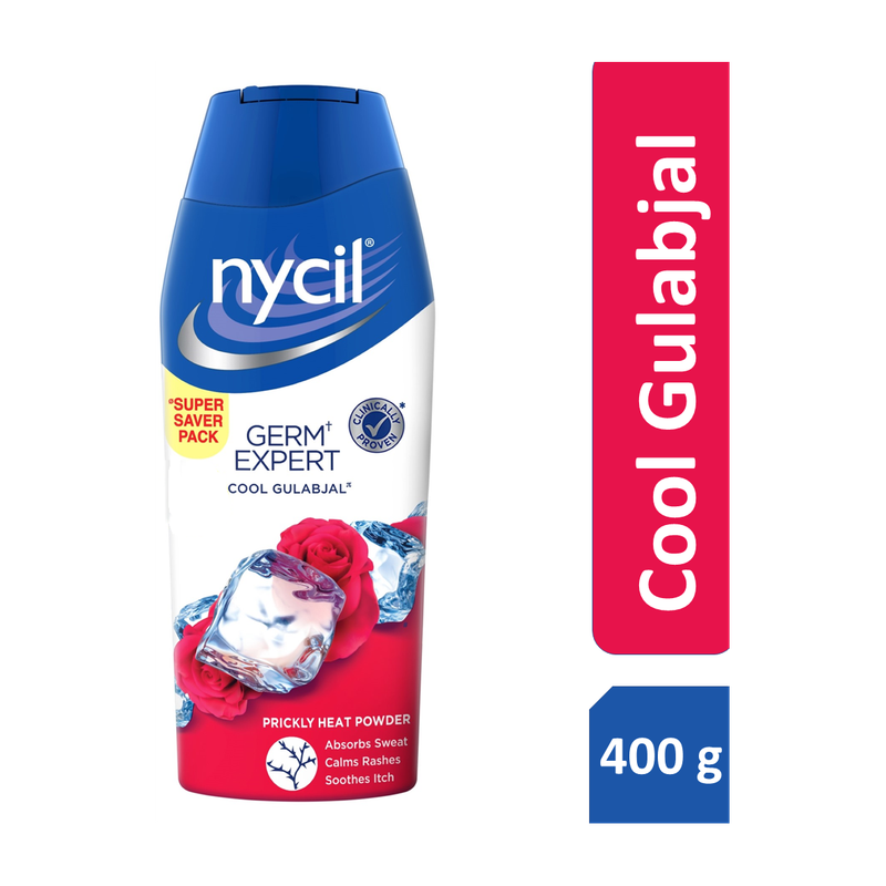 NYCIL Germ Expert Cool Gulabjal Prickly Heat & Cooling(400 g)