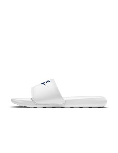 Nike Victori One Men’s Slides (White/White/Game Royal, UK Footwear Size System, Adult, Men, Numeric, Medium, 9)