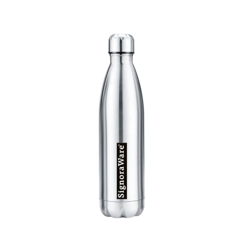 Signoraware Aqualene Vacuum Steel cola Hot and Cold bottle 500ml,Multicolour (1 Piece)