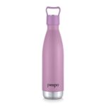 Go24 pexpo Erica Stainless Steel Water Bottle 500ml | Hot and Cold Thermo Flask | ISI Certified Steel Bottle | Triple Wall Insulation | Leakproof | for Home, Office, School | Rosy Brown
