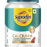 Supradyn Naturals Calcium+ For Men and Women, 100% Vegetarian,For Stronger Bones & Health(60 Tablets)