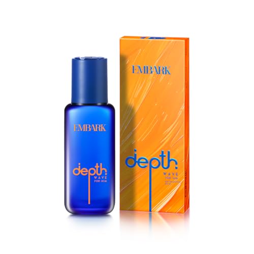 EMBARK Depth Wave Long Lasting Perfume for Men | 20ml Eau De Parfum | Fresh Aromatic Premium Fragrance | Ideal Gift for Men