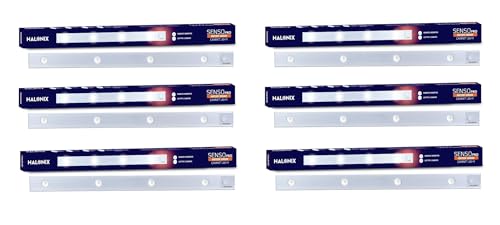Halonix 4 Led Dimmable Rechargeable Motion Sensor Cabinet Light | USB-C Charging | Motion Sensor Light | No Wiring No Drilling | 120° Motion Detection | Dimmable Warm Yellow Cabinet Light – Pack of 6