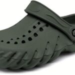 Kraasa Men’s Casual Walking Daily Used Clogs & Slipper with Lightweight Design Clogs & Slippers for Men’s & Boy’s Mehandi UK 9