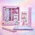 Toy Imagine Unicorn-Themed Stationery Set for Kids – 12 Pcs School Kit with Pencil Case, Pencils, Eraser, Ruler, Sharpener & More – Return Gift for Girls 6-12 Years – Cute Stationery Items