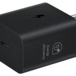 Samsung Original 25W USB Type-C Travel Adaptor Without Cable for Google Pixel, Xiaomi, Motorola, iPhone, Samsung Galaxy Tab S/A Series, Galaxy S10/M54/M55/A80/A90/S25/S24, Black