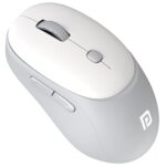 Portronics Toad Neo Wireless Bluetooth Mouse with Dual Wireless Connectivity (BT + 2.4 GHz), Rechargeable Battery, Forward & Back Button, Multi-Device Pair, Upto 3200 Dpi Sensitivity(White)