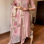 HKBD Fab Embroidered Kurta, Salwar & Dupatta Set