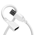Zebronics USB Extension Cable, 1.5 Meter Length, 480Mbps Data Transfer, Full Copper Core, Nickel-Plated Connectors, Durable Build, For TV, Laptop, PC, Hard Drive, Gamepad (UEC15)