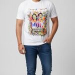 Men’s Holi Special White Graphic T-Shirt – “Rang Barse” Edition | Size XL | PoPo Toys®