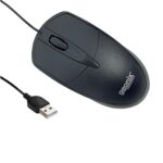 GEONIX Wired USB Mouse for Windows PC Desktop, Laptop, Notebook, Mac, computerand Chromebook, for Righty or Lefty Use, Black Colour, 1 Year Warranty.