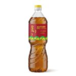 Jivo Cold Pressed Kachi Ghani Mustard Oil 1 Ltr | High in Monounsaturated Fats (MUFA) | Vitamin A and D Fortified Oil | Cholesterol and Trans Fat Free | Ideal for Frying, Roasting, Tempering, and Pickling
