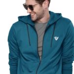 EYEBOGLER Mens Hooded Neck Full Sleeves Regular Fit Solid Jacket