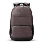 Gear Vintage2 Anti Theft Faux Leather 28 Ltrs Brown Laptop Backpack (LBPVG2LTH0201)