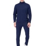 Pepe Jeans Men’s Dry-Fit Moisture Wicking Active Track Suit Navy-Xl,Sports Suit