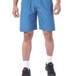 Wildcraft Men’s Solid Regular Fit Shorts| Mid Waist with Adjustable Drawcord, Classic Blue, Small
