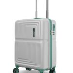 Safari Roma Hard Luggage Trolley Bag with 8 Wheels Cabin Size Carry on Suitcase – Fog Grey