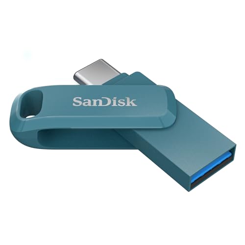 SANDISK Ultra Dual Drive Go Type-C 128GB, OTG, Upto 400MB/s, Pendrive, Navagio Bay, 5Y Warranty (SDDDC3-128G-I46NPD)