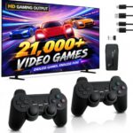 esuav 𝟏𝟓 𝐘𝐞𝐚𝐫 𝐖𝐚𝐫𝐫𝐚𝐧𝐭𝐲 Latest Model M8 4K Video Game 2.4ghz Wireless Console, 4k HDMI Output Stick Plug & Play TV Video Game with 9 Built-in Emulators,4k Picture Quality, Best Gifts