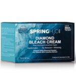 Spring H2O Diamond Bleach Cream 300g with Pro Vitamin B5 & Licorice Extract for Skin Brightening, Pigmentation Removal & Radiant Glow | Gentle Face Bleach for All Skin Types | Salon Like Finish at Home