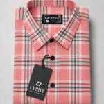 Lyphy Men Checkered Casual Pink, Green Shirt