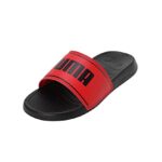 Puma unisex-adult Slide Max Black-For All Time Red Slide Sandal – 9 UK (39453703)