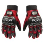 Flomaster- Probiker Gloves for Motor Cycle/Bike/Outdoor Sports Bicycle Cycling/Racing/Driving/Riding – Full Finger (Red- XL)