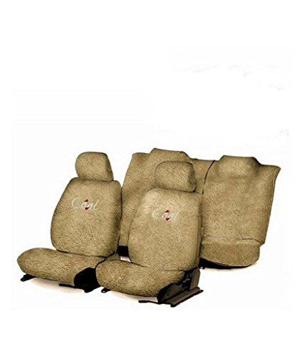 Flomaster Towelmate Seat Cover for Maruti Swift (Set of 3, Beige)