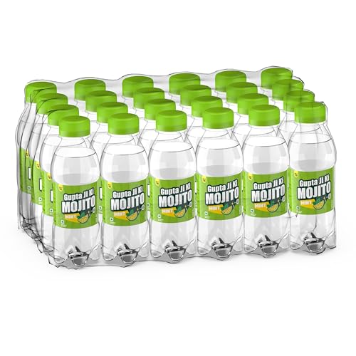 Gupta Ji Ki Mojito Mint Refreshing Non Alcoholic Drink | 24 Cans Pack (160Ml Each) | Natural Mint Flavor Beverage for Parties and Gatherings