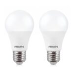PHILIPS 12-Watts LED Bulb E27 Base (Crystal White, Pack of 2)